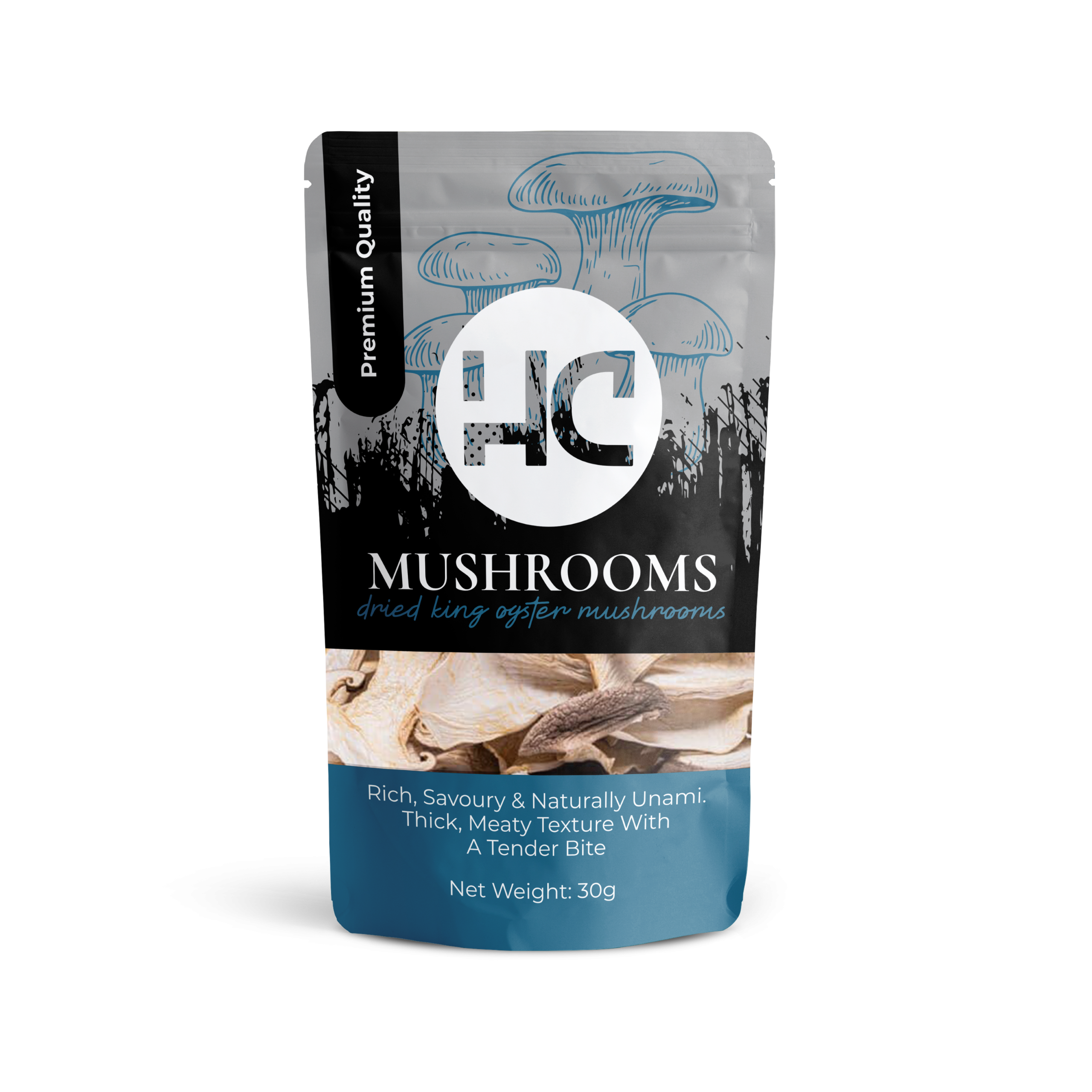 MOCKUP - Dried King Oyster Mushrooms